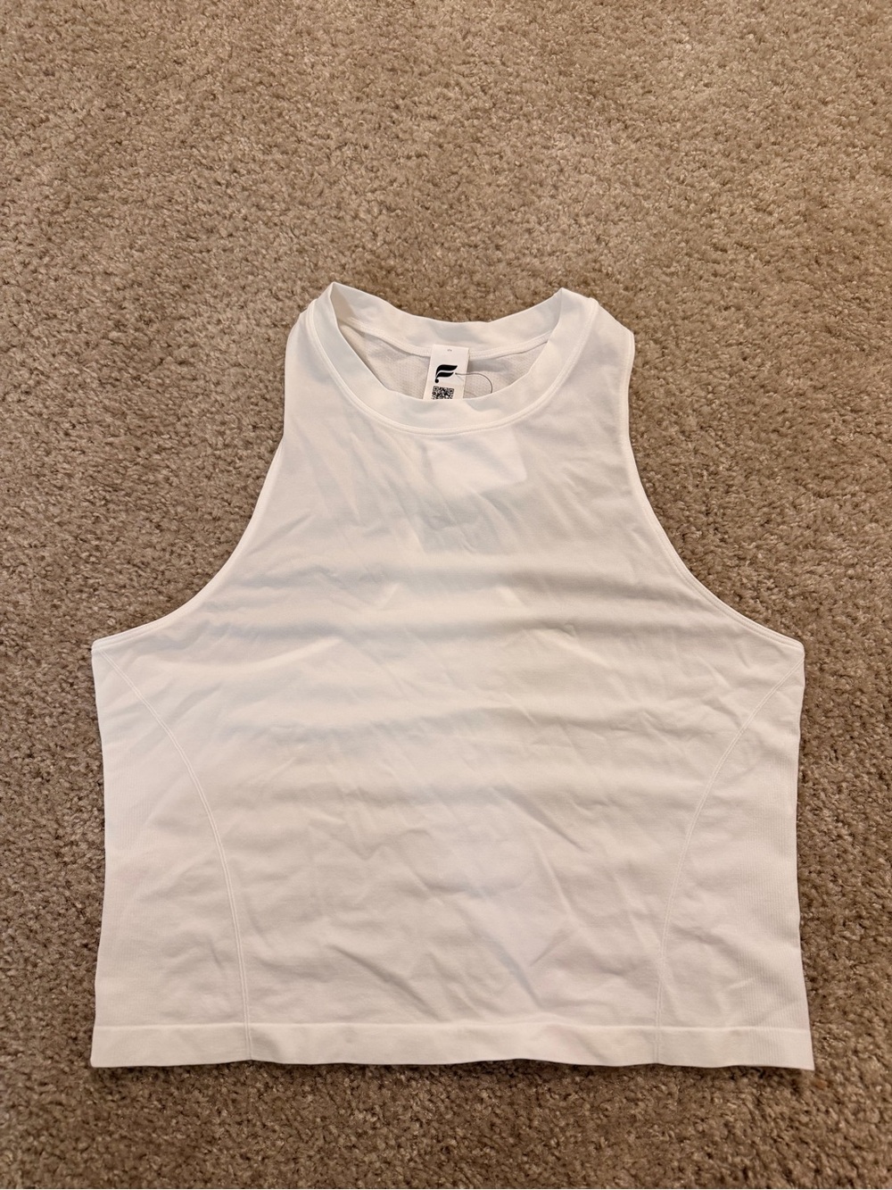 Fabletics Women's White High-Neck Tank